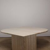 Table basse en travertin, 1980