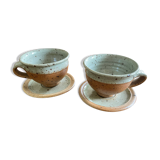 Pyrite sandstone cups by Pierre Digan La Borne