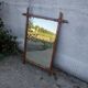 Miroir en bois façon bambou