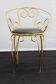 Fauteuil à volutes en laiton vintage, 1960.