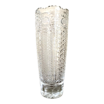 Vase en cristal taillé de Bohême