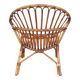 Rattan shell armchair 1960
