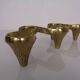 Large Brutalist Bronze Candleholder by Michael Harjes, 1960s