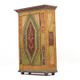 Rustic Farmhouse Antique Original Folk Art Painted Bridal Cabinet