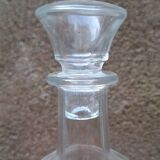 Glass carafe with Vichy decoration