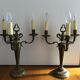 Pair of girandoles with 3 arms of light