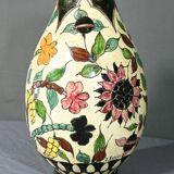Polychrome Earthenware Vase, signed J.Massier, Vallauris – Early 20th Century