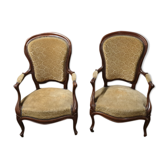 Pair of convertible Louis Philippe late 19th century