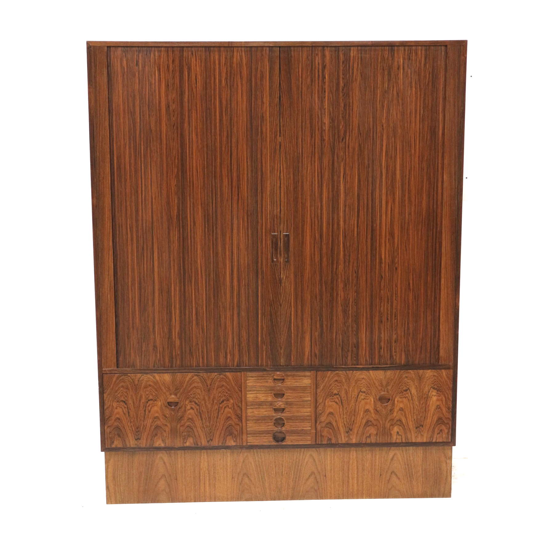 Xxl vintage rosewood sideboard / highboard made in the 60s