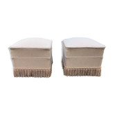 Pair of ottomans