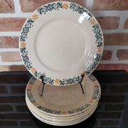 Ensemble de 8 assiettes à dessert Moulin des Loups