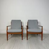 1950s Vintage Danish Teak Armchair by Grete Jalk for France & Daverkosen