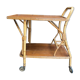 Rattan bar rolling table