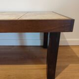 Vintage coffee table in ceramic and wood