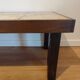 Table basse vintage en céramique et bois