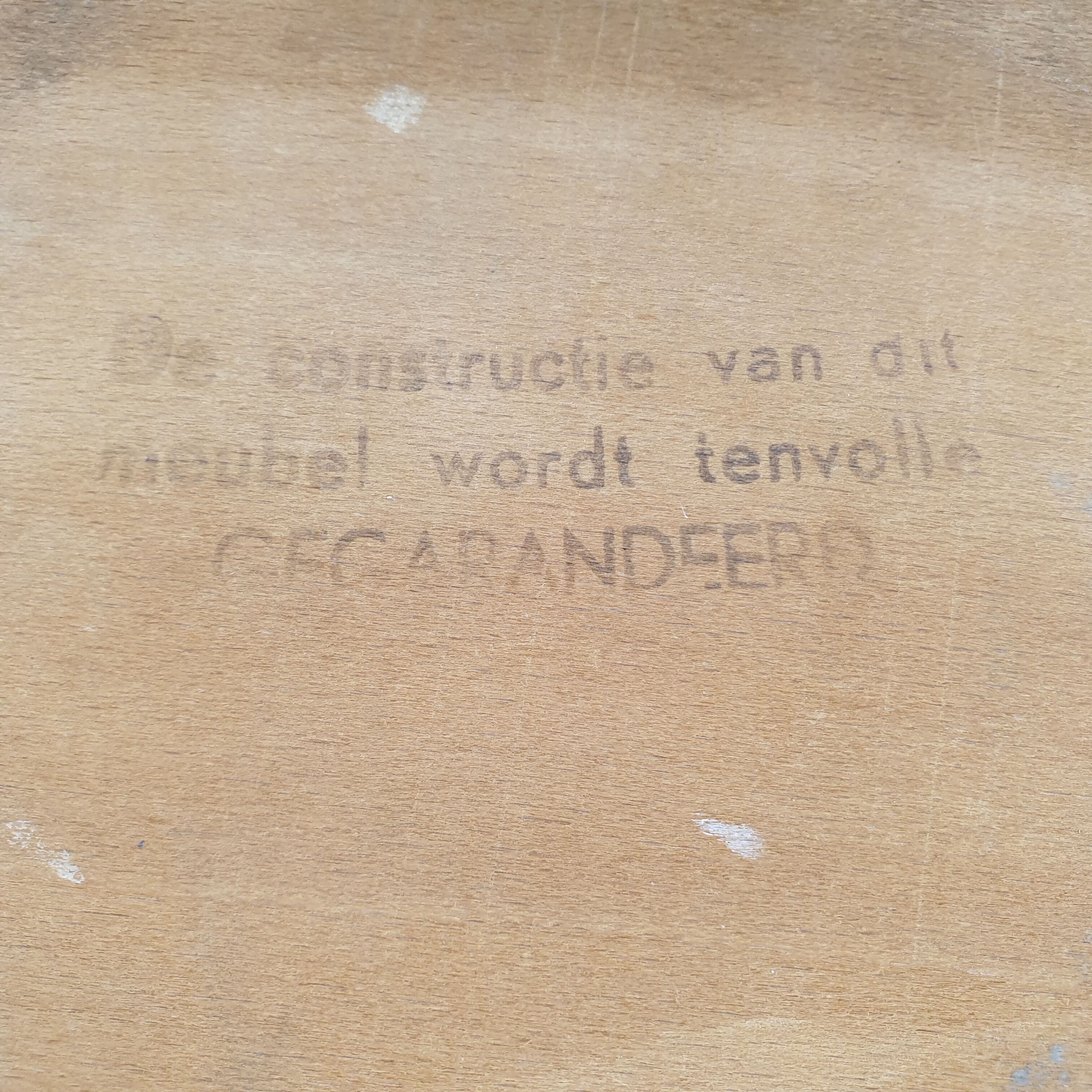 Dutch dining chair by Louis van Teeffelen for WéBé, 1950