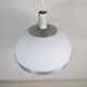Suspended lamp in plexiglass and steel with faceted glass light by Pia Guidetti Crippa, 1960s.