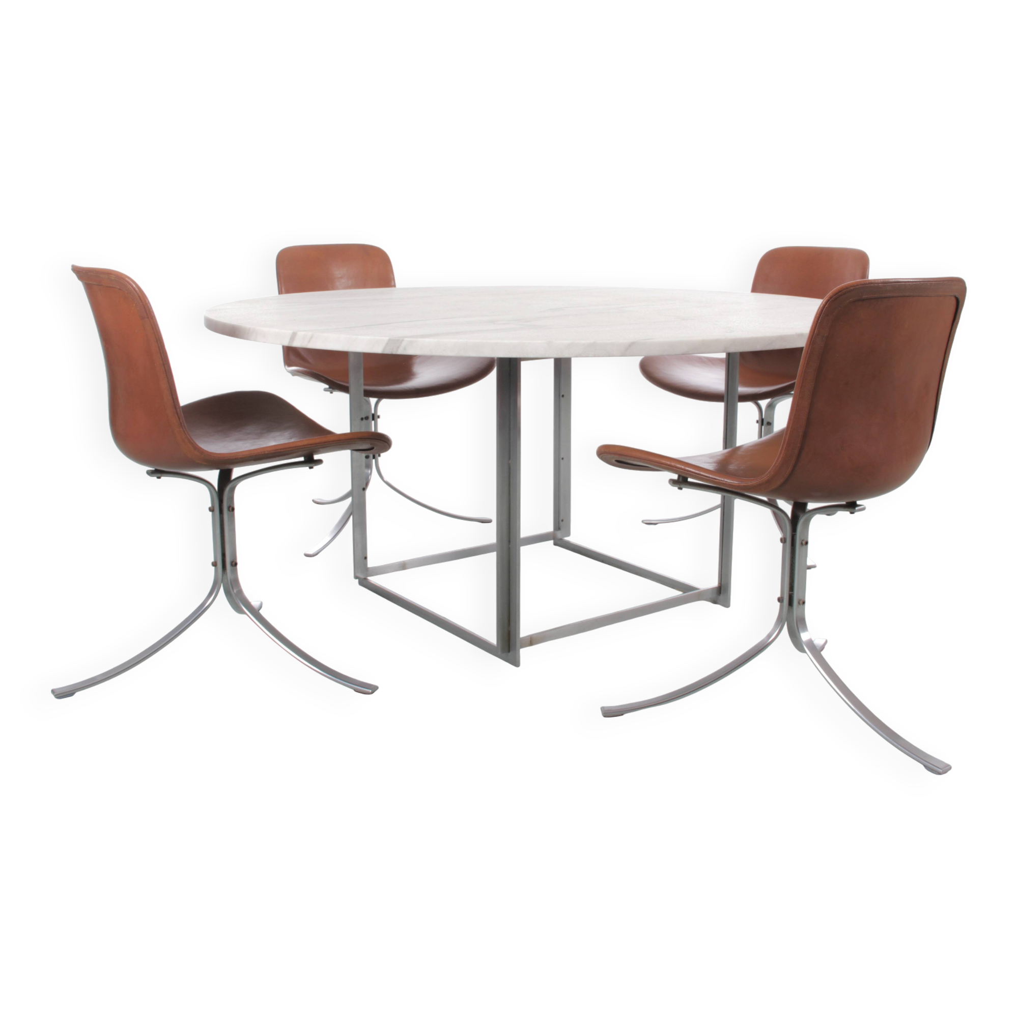 PK-54 Scandinavian dining table by Poul Kjaerholm for E. Kold Christense