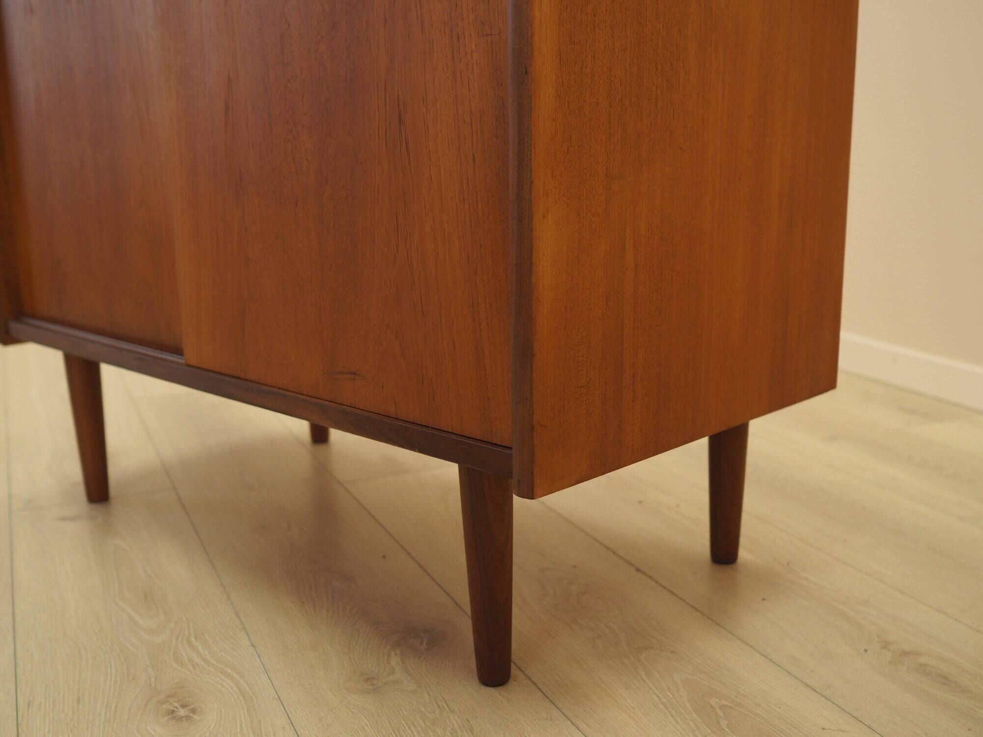 Danish Teak Cabinet with Sliding Doors, 1970s