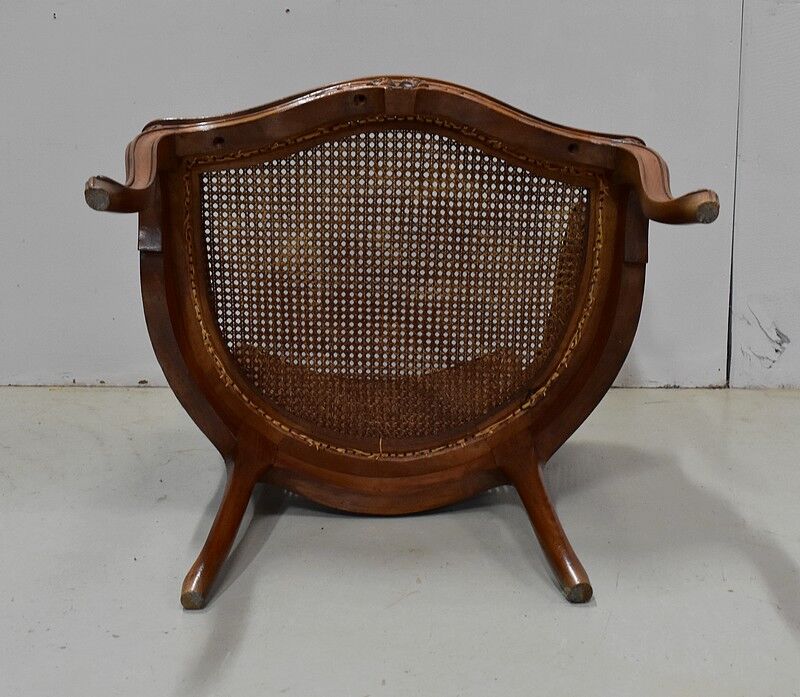 Louis XV style armchair, late 19th century