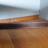 Rounded solid wood coffee table