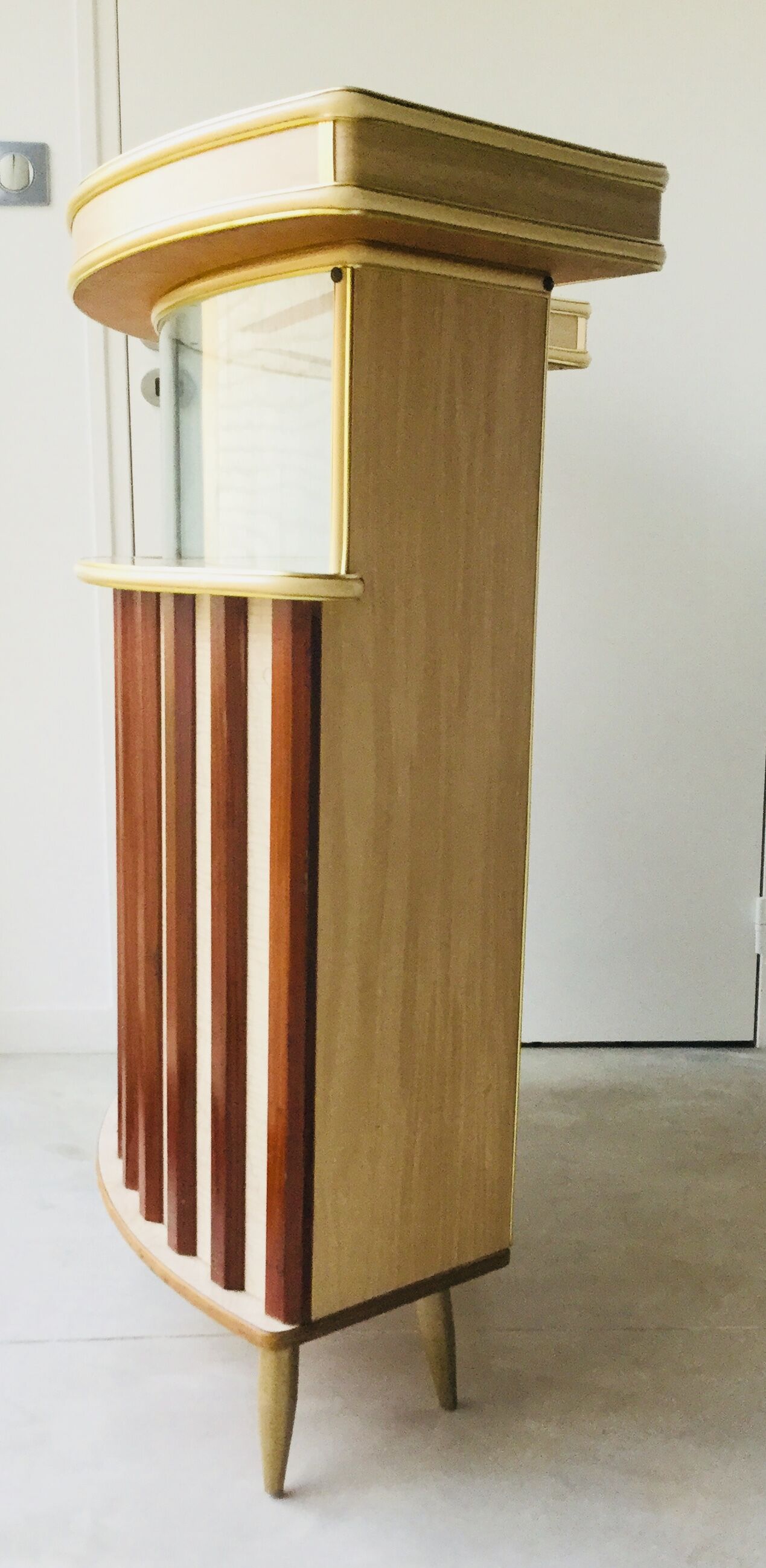 Vintage cocktail bar - formica and teak - 1970