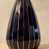 Art Deco vase in stamped enameled ceramic