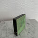 Vintage black marble squared veined ashtray