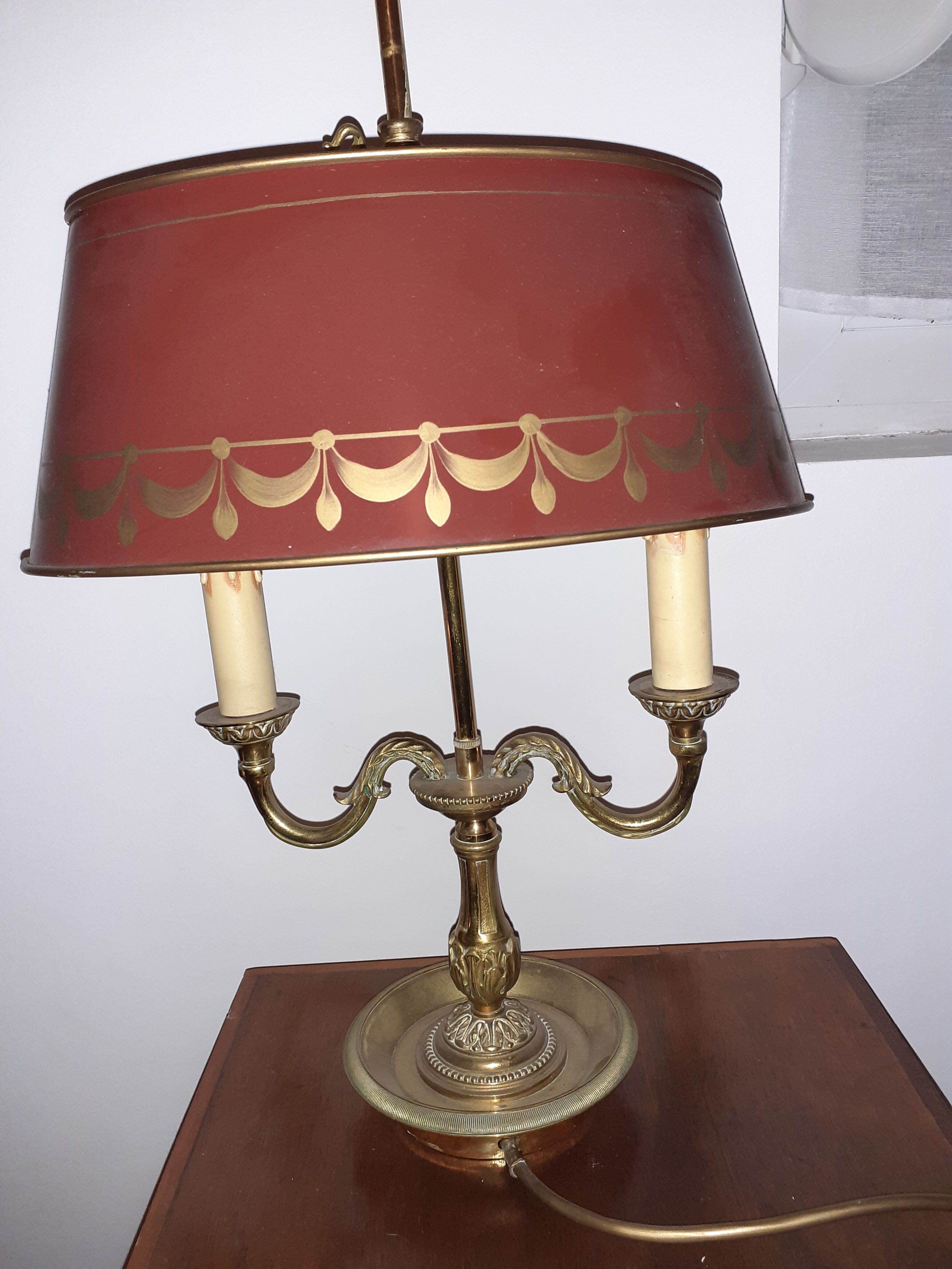 Solid bronze hot water bottle lamp