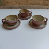 Set of 5 natural cups