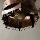 Arts and crafts metal ceiling lamp | Sweden | 1920s