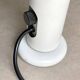 Vintage white metal O'luce table lamp Flash by Joe Colombo - Italian Design