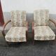 Paire de fauteuils années 50 tissu fleuri
