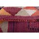 1970s Turkish Oushak handmade wool cotton red area rug 79x252
