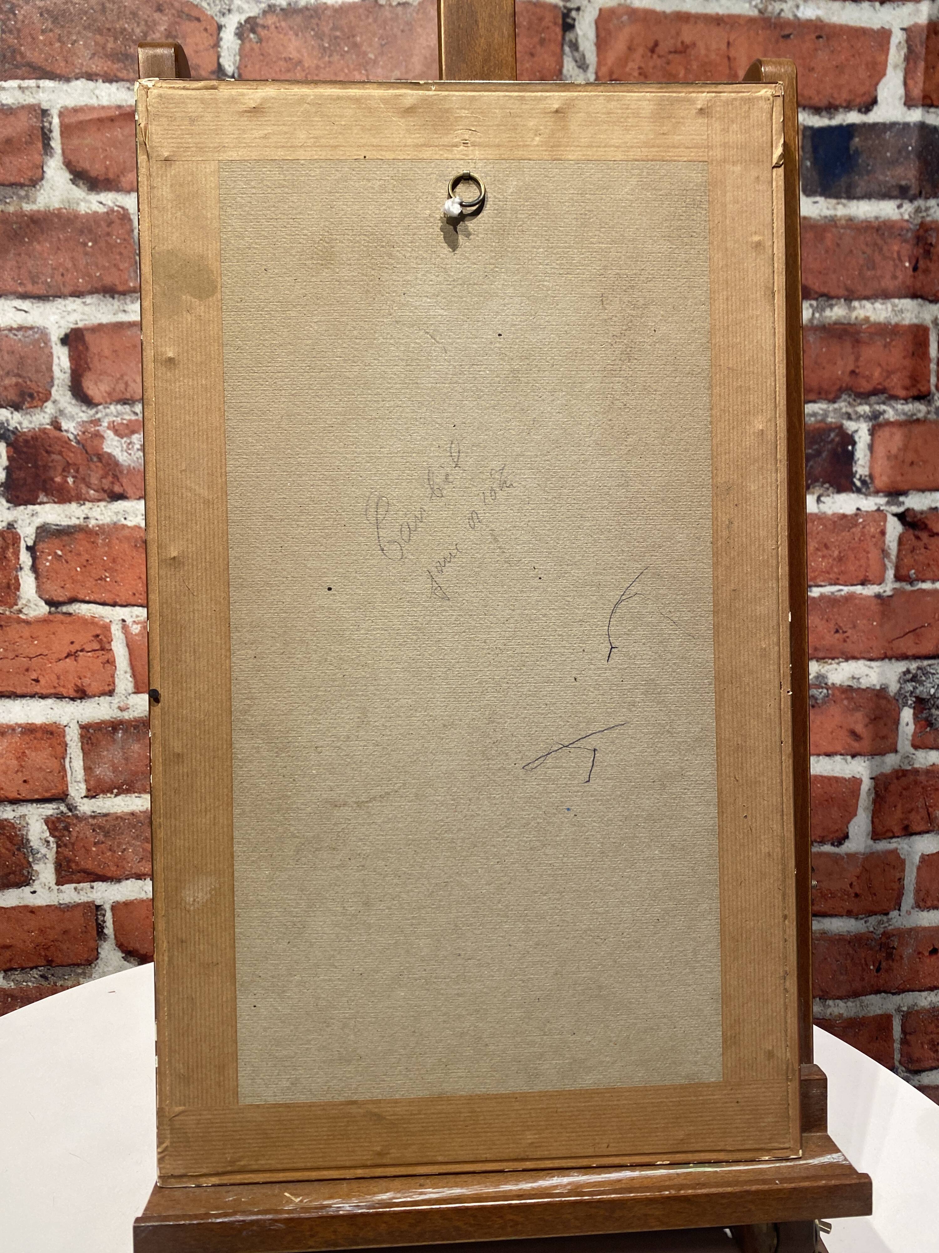 Framed drawing.