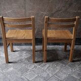 Pair of Danish pine chairs