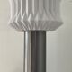 Vintage lamp 70s porcelain and chrome foot