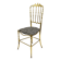Mid-Century Chiavari Chair in Brass by Giuseppe Gaetano Descalzi, Italy, 1950s