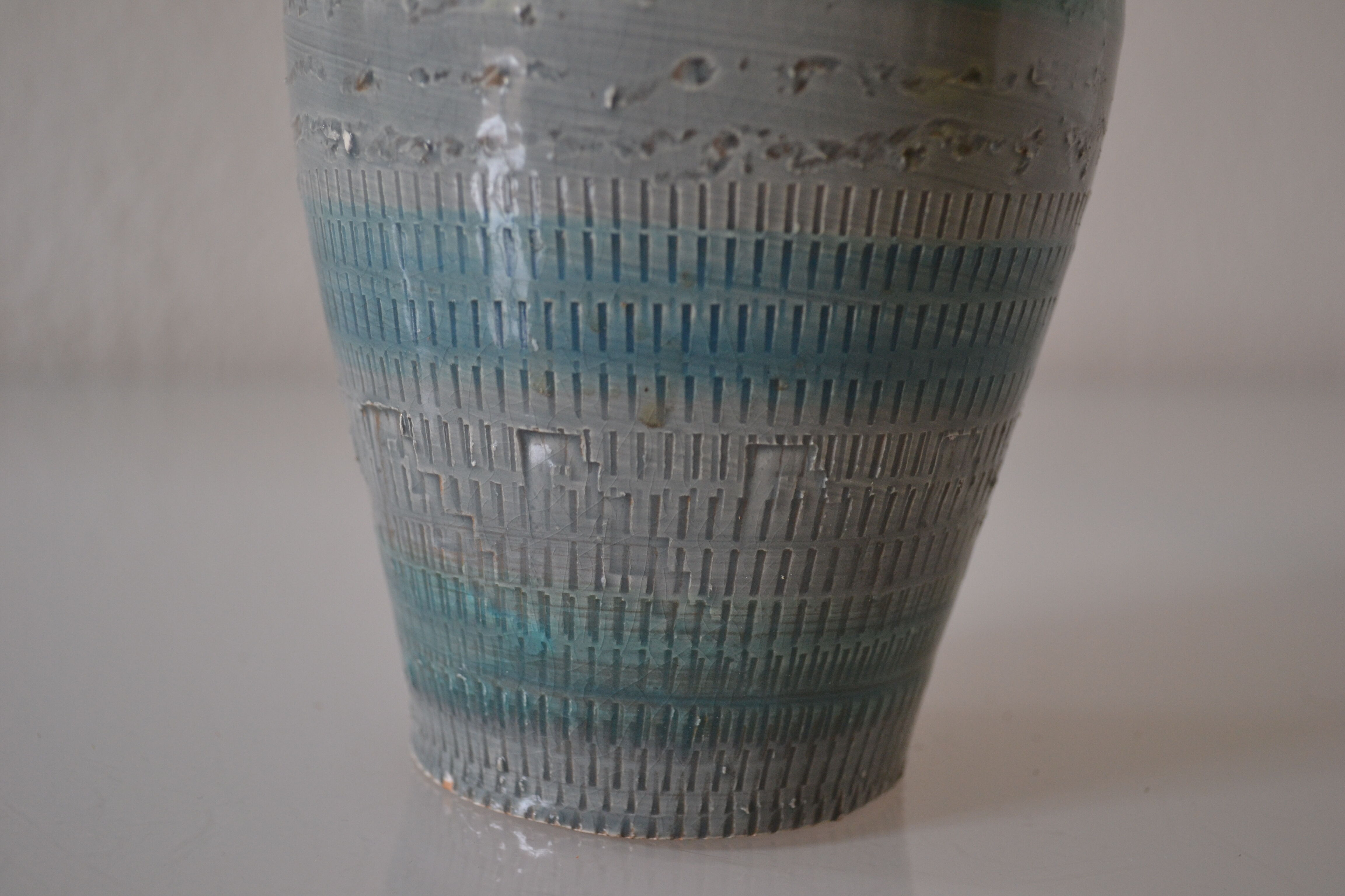 Vase vintage 60's aldo londi bitossi blu rimini