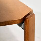 Beech dining set by Bruno Rey for Kusch & Co., Set of 7