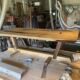 Table basse en noyer massif "Wharton" style G. Nakashima