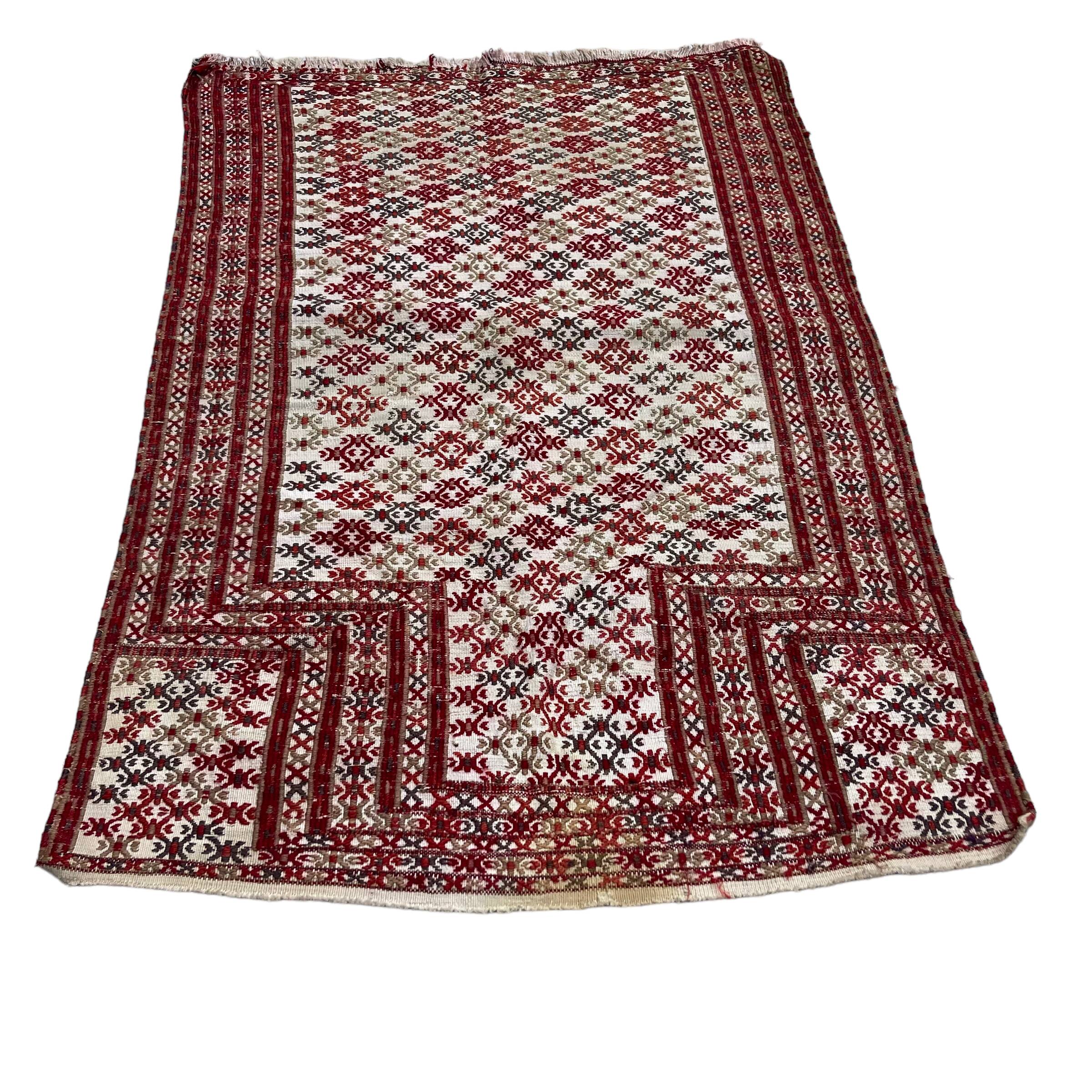 Vintage turkish cicim  rug, 105 x 70 cm