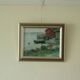 Huile sur toile vintage – « Sjöbodar »