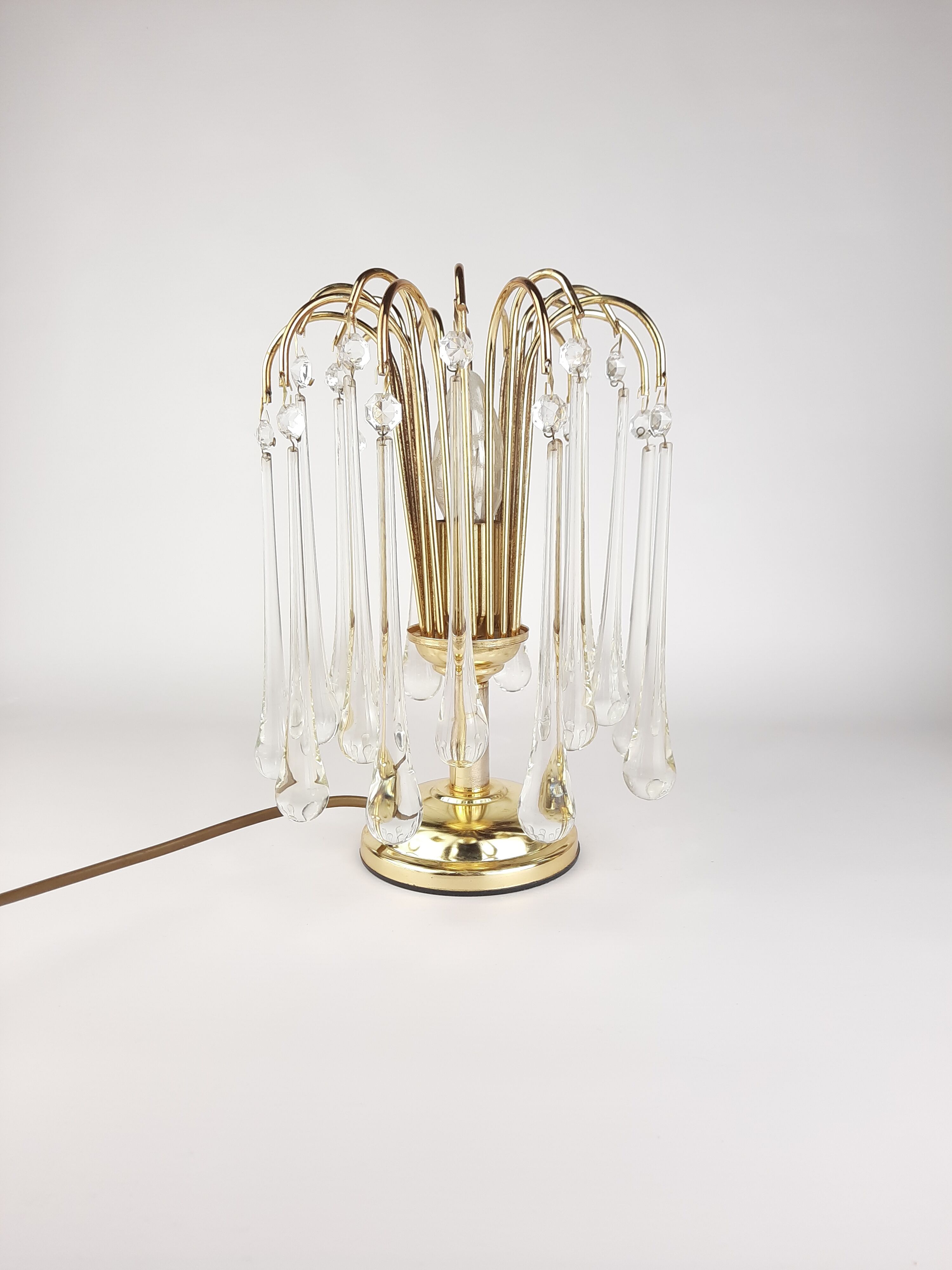 Murano glass waterfall drop lamp