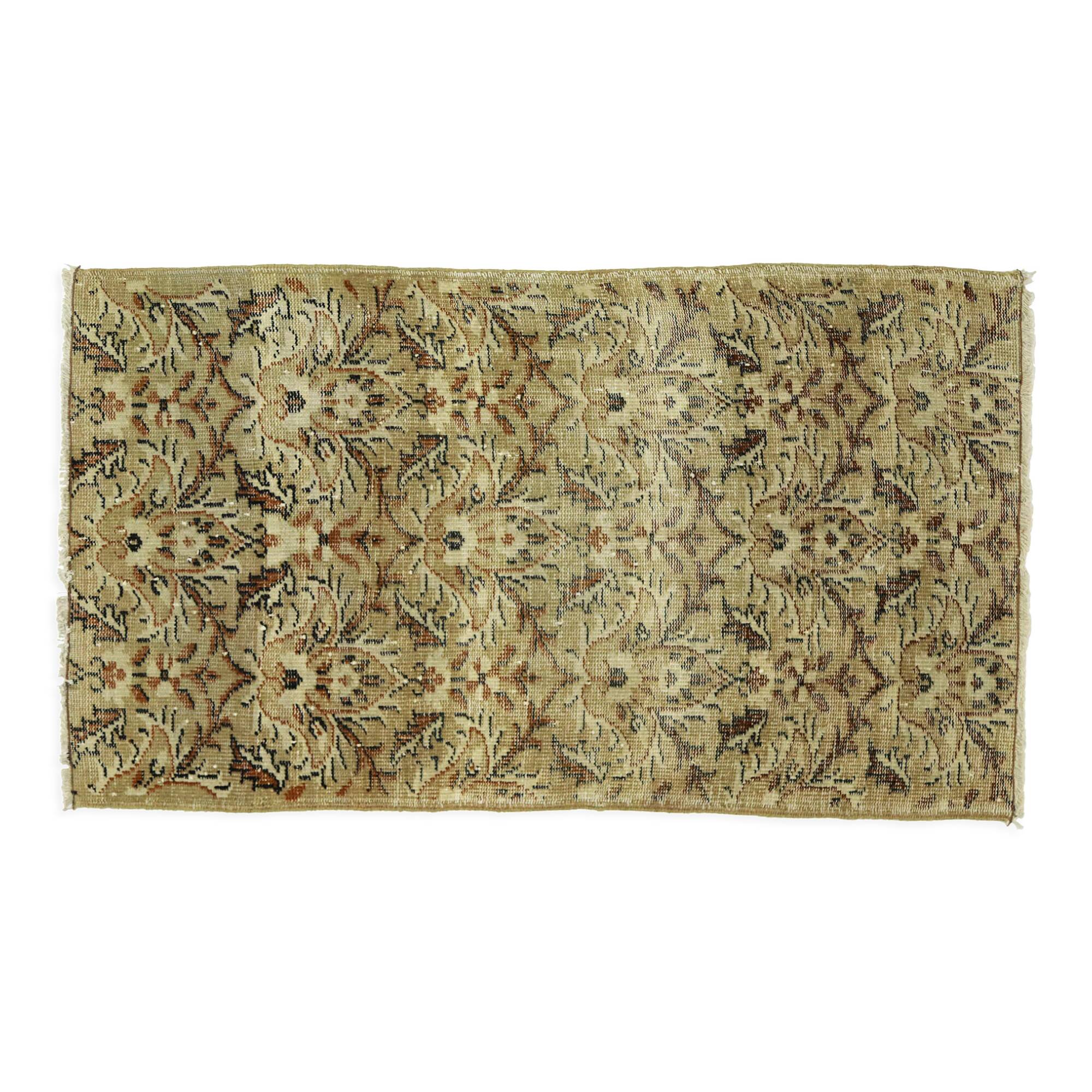 Anatolian handmade vintage rug 158 cm x 90 cm