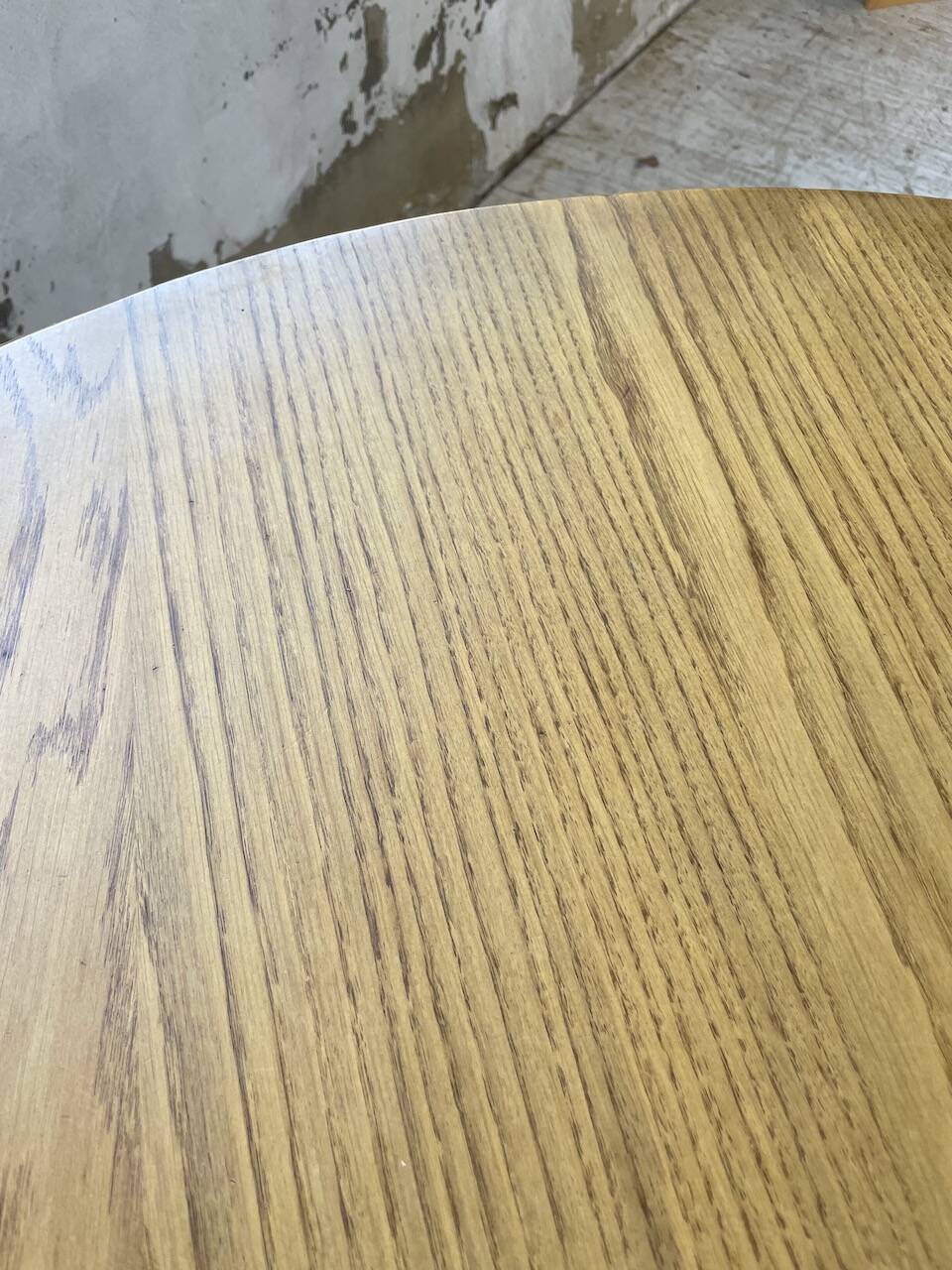 1950s round oak table