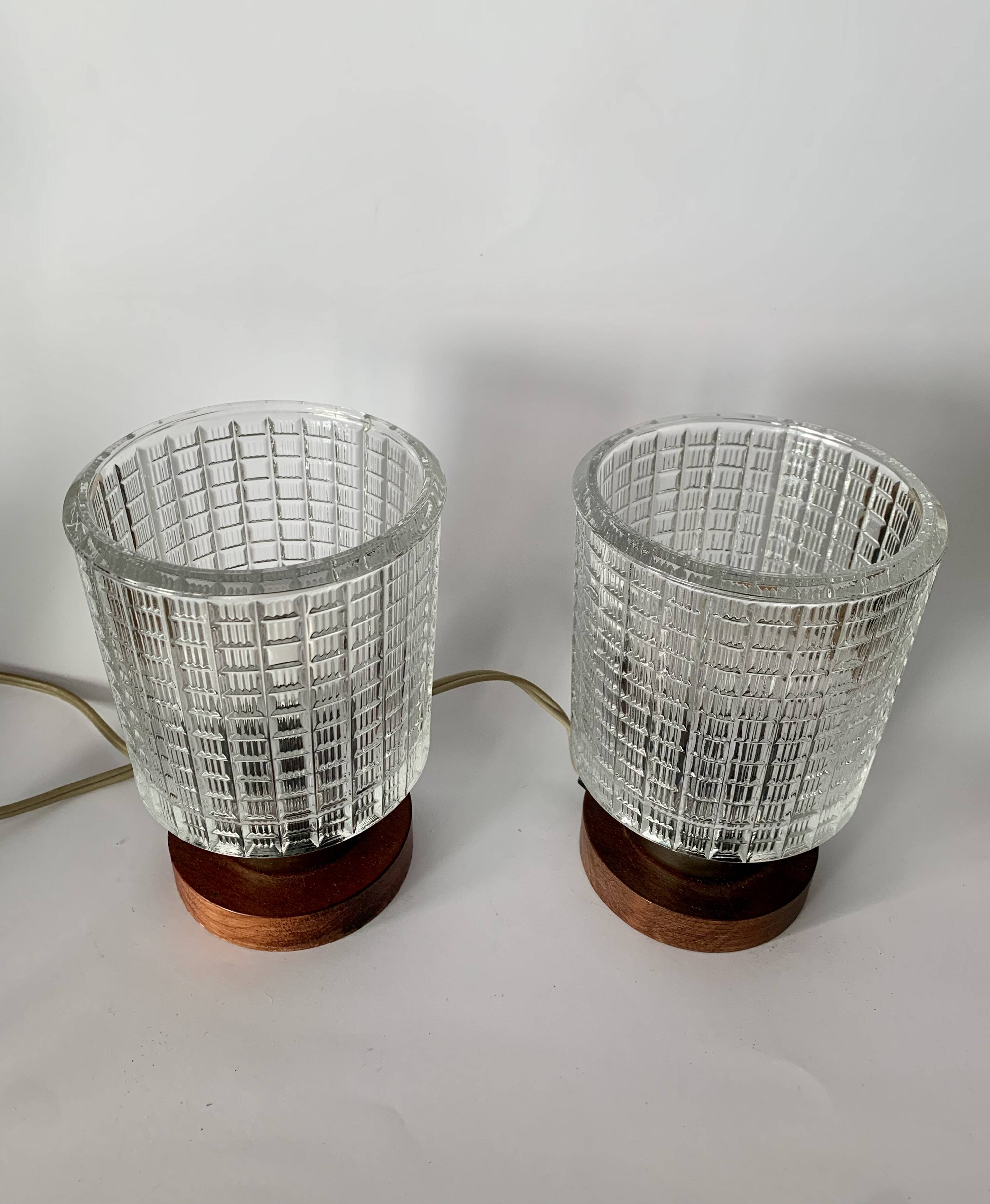 A pair of bedside lamps  'Pokrok Žilina', Czechoslovakia, 1960s/70s.