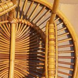 Rattan coffee table 50s