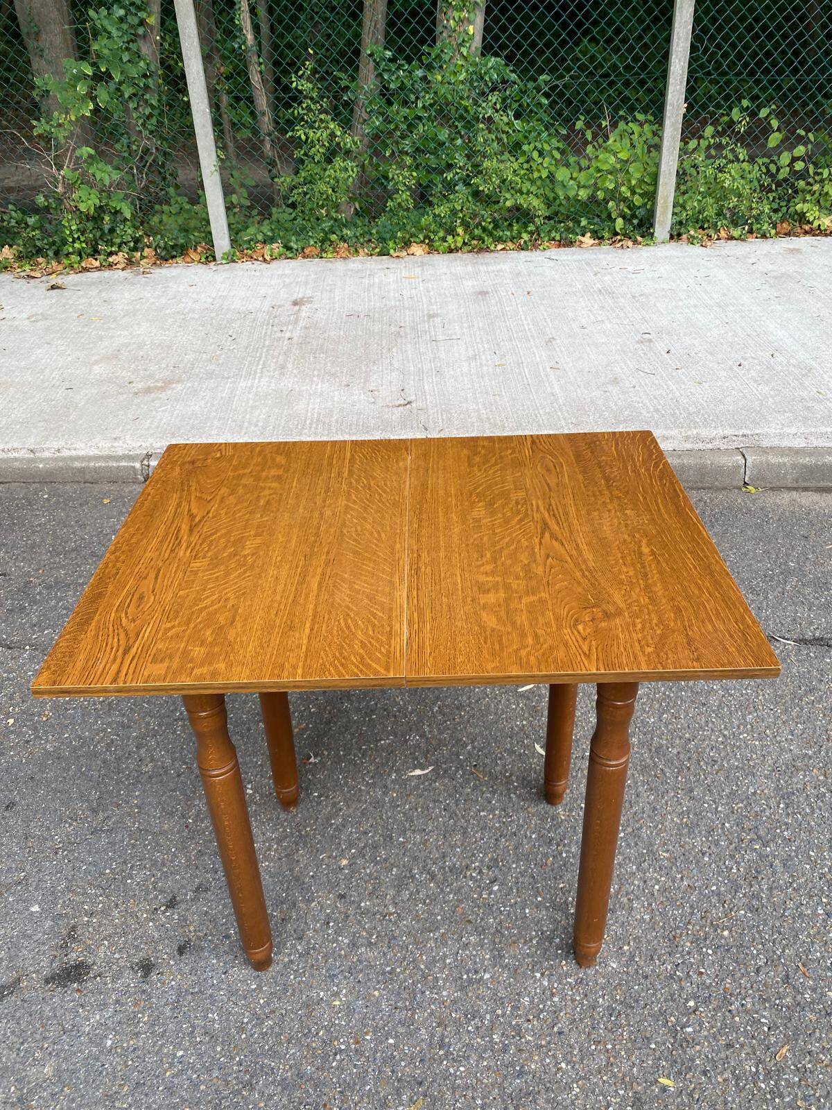 Folding modular expandable wallet table space-saving kitchen