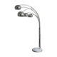 Lampadaire vintage 5 branches style Space âge chrome socle en marbre